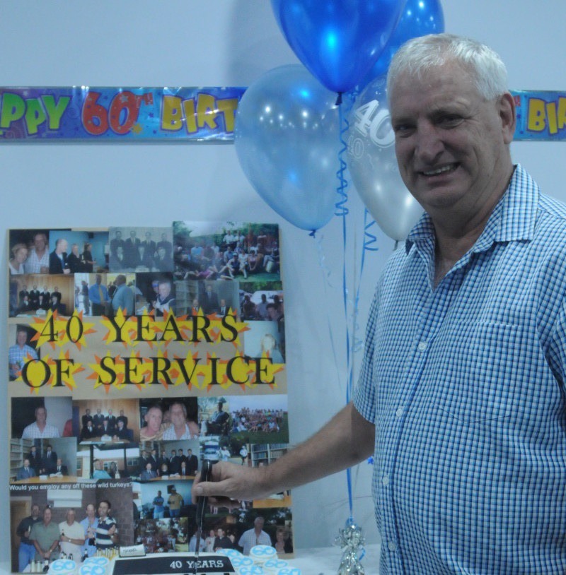 Managing Director Michael Watt celebrates 40 years of service